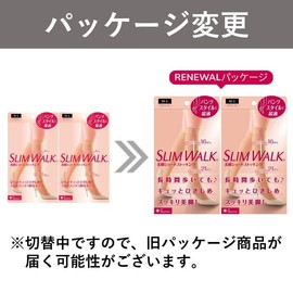 着圧ストッキング スリムウォーク 美脚 ショートストッキング 2個パック M-L ピュア ベージュ 着圧 ストッキング AskDoctors ひざ下 パンツ スタイル