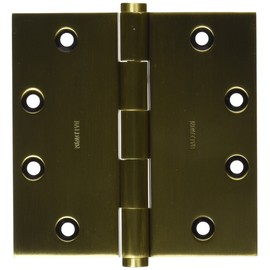 Baldwin 1045060I Square Mortise Hinge, Antique Brass with Brown