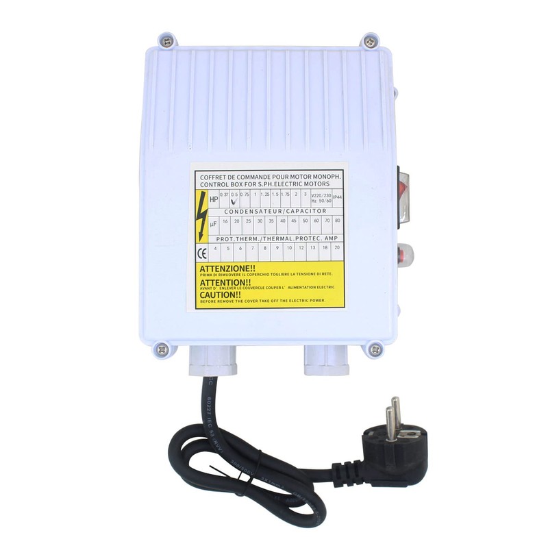 Well pump switch box deep well pump 220 motor protection