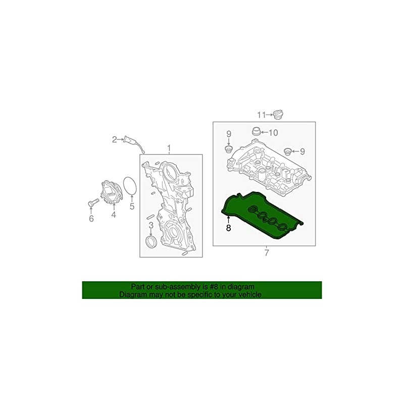 Mazda PE01-10-235 Engine Valve Cover Gasket
