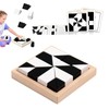 WoLraYuan Jenga Hide Building Blocks Wooden Building Blocks Toys Black