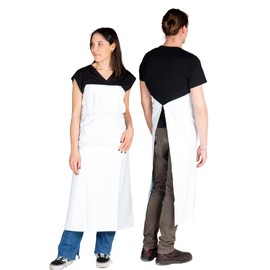 innovex One Touch APRON PRO with POCKET Self-Standing Kitchen Apron – Kitchen Apron – Waterproof Apron – Waiter Apron with Adjustable Strap – Japan Brand, White, One size