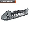 labwork Front Bumper Grille Lower Painted Honeycomb Style Replacement for