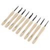 9PCS Crochet Hooks DIY Handcraft Ergonomic Crochet Needle with Wooden
