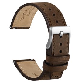 WOCCI Elite Watch Strap, Top Grain Leather, Quick Release, Strap Width 18 mm, 20 mm, 22 mm, Leather