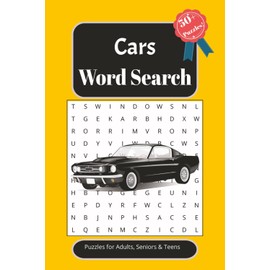 Cars Word Search Puzzle Book: Word Searches with Easy to Read Print about Automotives, Vehicles, Cars and More | 6x9 inches, 110 pages | 50+ ... Vacations, Holidays, Birthdays & Free times