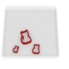 Custom Cutters Cat Shape Cutters | Mini/Tiny Plastic Cutter for