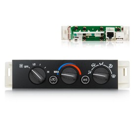 AC Heater Climate Control Module Panel w/o Rear Window Defogger Switch for 1996-1999 Chevy/GMC C1500 C2500 C3500 K1500 K2500 K3500 9378815 16231175 16240115 16238895