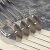 5 Wheel Dough Cutter, Expandable Pizza Slicer, 5 Wheel Stainless