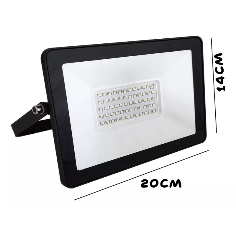 Megaluz Reflector Led Luminario 500w Ahorrador Cob Exteriores Acero