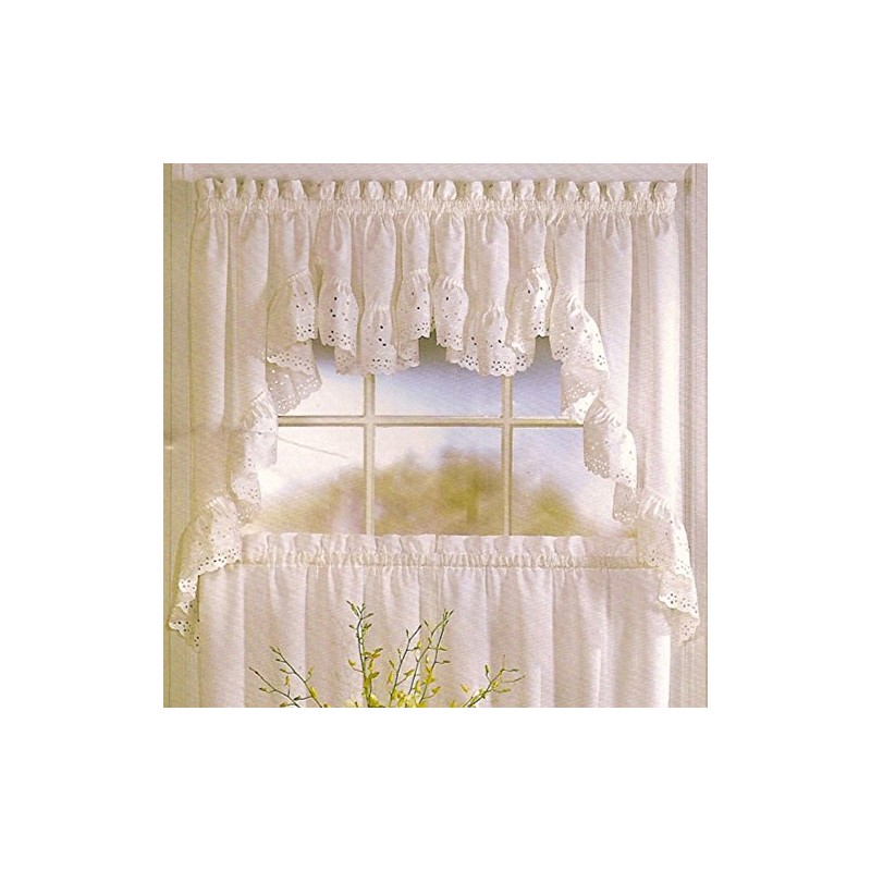United Curtain Estados Cortina de Encaje para Cama Doble Creciente