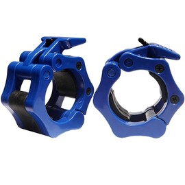 Barbell Clamps Collars Olympic Spinlock Dumbbell Clips Weight Lifting Bar Lock Quick Release Professional Barbell Buckle 1 Pair for Gym Exercise Fitness Body Building 50mm