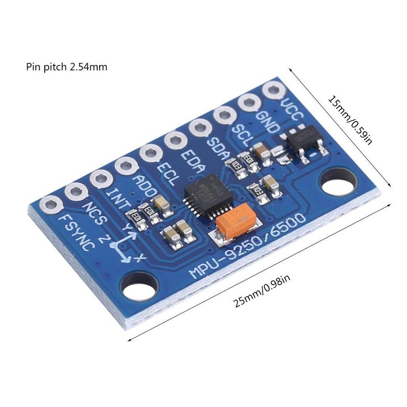 Walfront MPU-9250 9-Axis 16-bit 3~5V Gyro Accelerometer Magnetometer Sensor Module