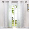 HeichkelL Transparent Curtain Burnout 1 Piece Voile Curtain Modern Curtain