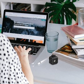 Blackbox Cubo AntiEstres - Ayuda a Calmar la Ansiedad y el Estrés en Niños y Adultos - Diseño especial para personas con déficit de atención, desesperación y ansiedad. Cubo Anti Ansiedad.- Color Negro