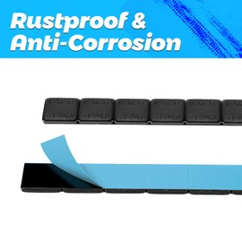 EASYBERG 1/2oz. Stick on Wheel Weights, Black Tire Balancing Wheel Weights for Motorcycles, Cars, Trucks, SUVs, Low Profile, Total 360pcs 180oz.