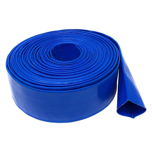 Gloxco 2" Inside Diameter (3-3/8" Flat Width) Blue Lay Flat