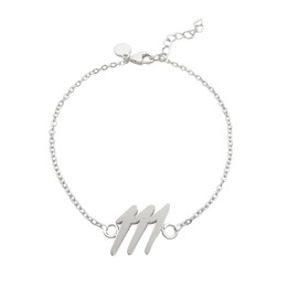 Balilou Angel Numbers Necklace Angel Number Bracelet Spiritual Jewellery Sign Cosmic Numbers 111, Stainless Steel