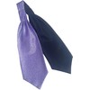 Great British Tie Club Men's Purple & Silver Leopard Print