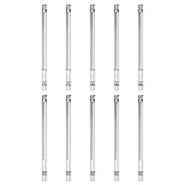 sourcing map 10pcs Ball End Hex Screwdriver Bit H5 (5mm) Head 1/4" Hex Shank 100mm (4") Long Magnetic S2 Steel Metric Screw Driver Drill Bit Wrench Socket Power Tool