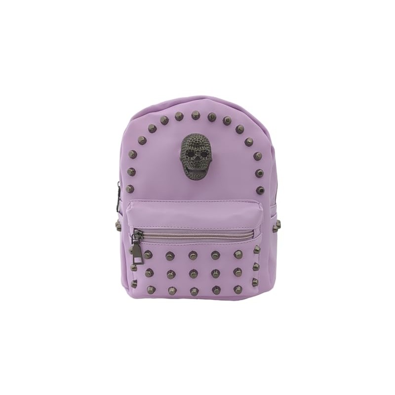GOTHX Mini Gothic Metal Cross Stud Lilac Pastel Goth Backpack