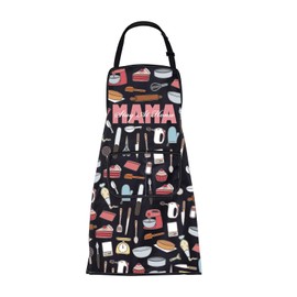 BNQL Mama Aprons for Women with Pockets Mama Gifts for Mom Gifts Mama Stay At Home Apron Mama Cooking Baking Gardening Apron