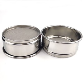 LABALPHA 150 Mesh Lab Sieves, Test Sieve #150 Mesh, 4'' Diameter, 304 Stainless Steel Wire Cloth (0.1mm)