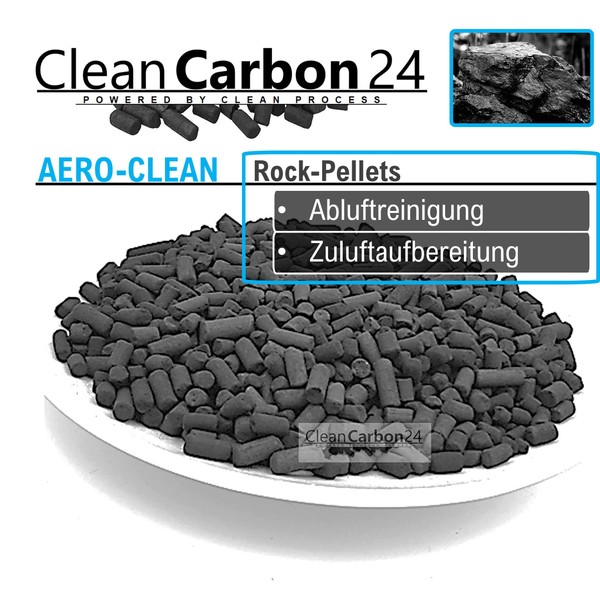 1 Liter Aktivkohle Pellets Ø4mm, aus Steinkohle zur Luftreinigung (AERO-CLEAN Rock-Pellets) [Energieklasse A]