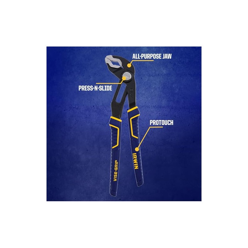 IRWIN Tools VISE-GRIP GrooveLock Pliers Set, 8 Piece, 2078712