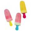 COM-FOUR Set of 3 Ice Lolly Moulds for 12 Ice