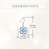 Hancock Celtic Knot Earrings Sterling Silver Opal Celtic Knot Dangle