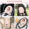 CARUILI Baby Car Seat Head Support & Strap Covers, Upgraded