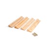 Fox Run Mounted Under Cabinet Wooden Wine Glass Holder Rack,
