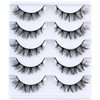 3D False Eyelashes D Curl Strip Lashes Wispy Lashes Fluffy