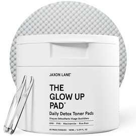 Glow Up Korean Toner Pads for Men (60ct) - Exfoliating Face Pads with AHA PHA, Niacinamide & Rice Extract for Acne, Dark Spots, Pores & Oil Control