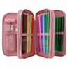 Depesche TOPModel Juicy 13323 Filled 3-Compartment Pencil Case in Dusky