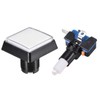 uxcell Game Push Button 50x50 Square 12V LED Illuminated Push