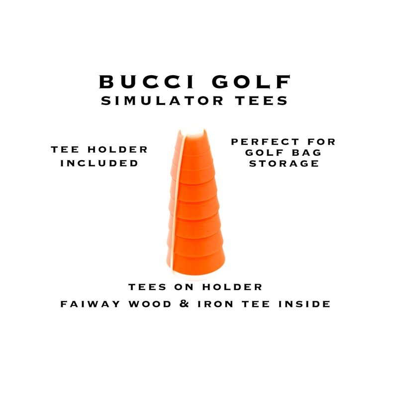 BUCCI GOLF Simulator Tees 8 Piece Set 2025