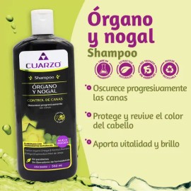 Shampoo Organo Y Nogal Cuarzo 550ml                                                                                                                   