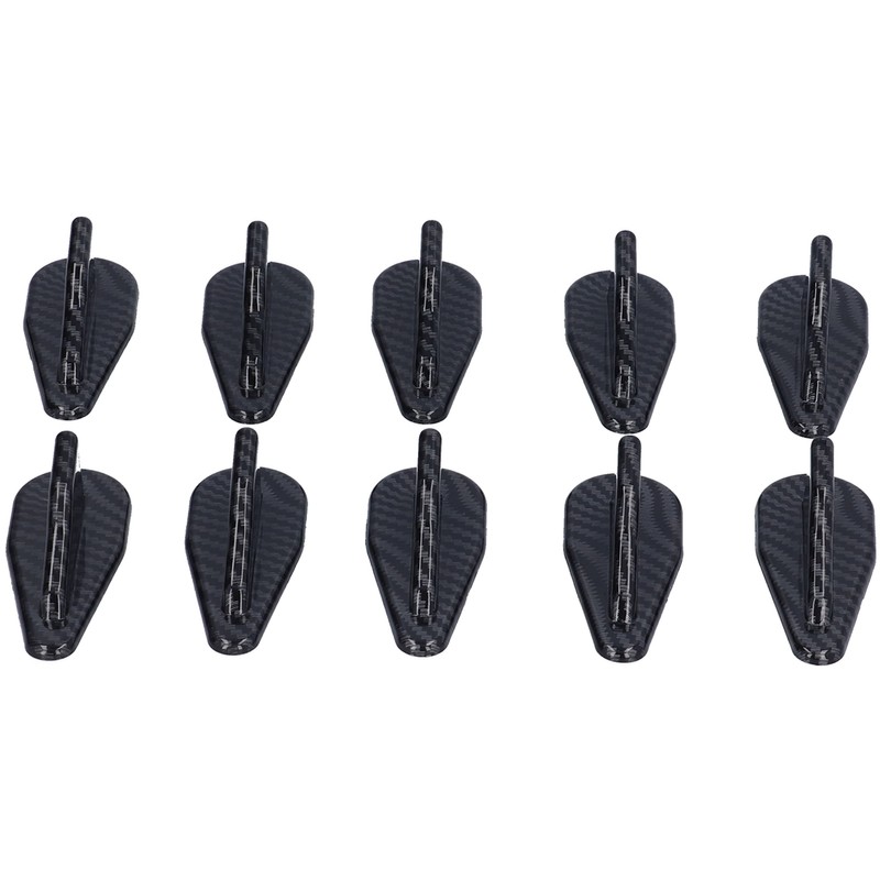 10PCS Shark Fin Kit Spoiler Wing Set with Carbon Fiber