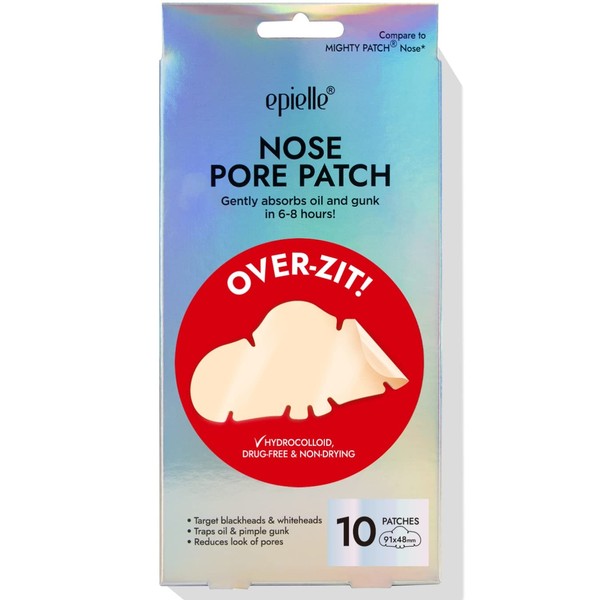 Epielle Nose Pore Patch Over-Zit - The Ultimate Hydrocolloid Solution of Acne Patch (10 Patches)