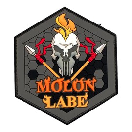 Patch HEX #2 Molon - Crossed Spear & Helmet