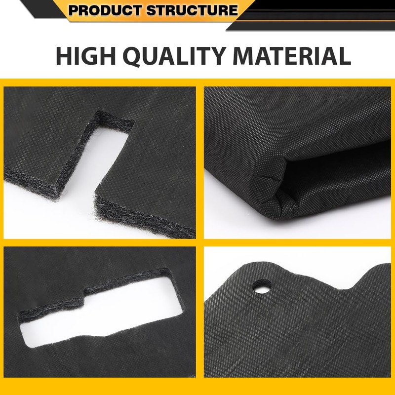 CNNELL Hood Insulation Pad 1/2" w/ Clips Compatible with Chevy