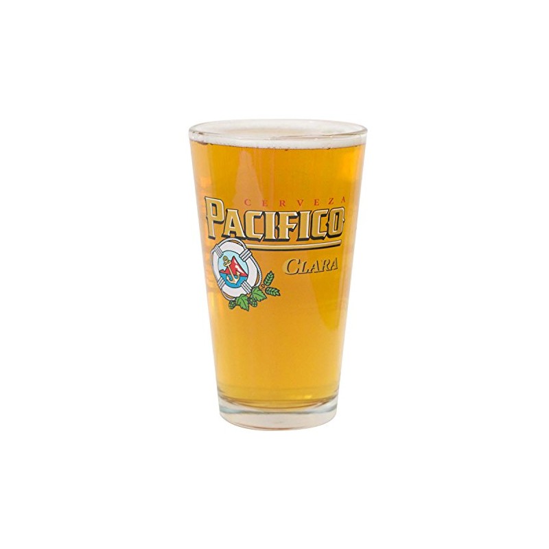 Pacifico Anchor Logo Full Color Pint Glass - Set of