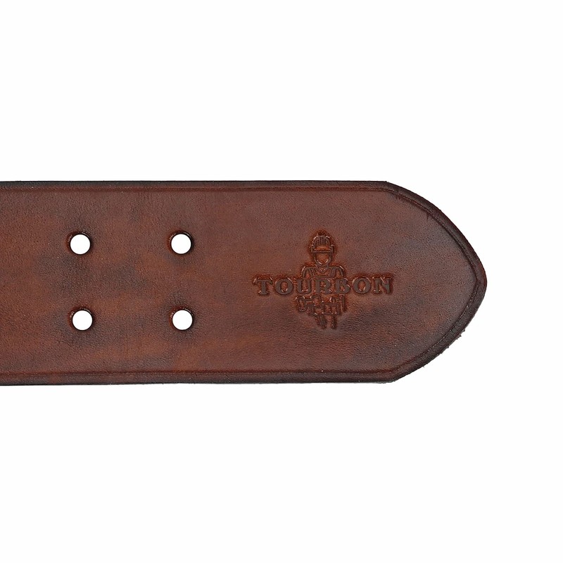 TOURBON Deluxe Cowhide Leather Belt for DIY Workshop Tool Pouch