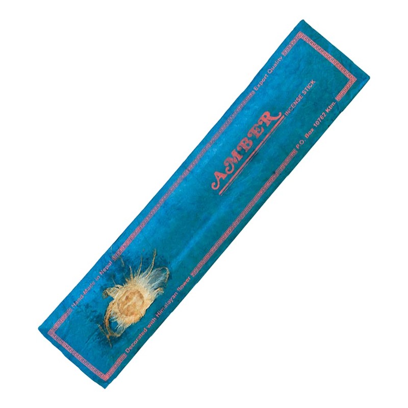 Bodhi® Premium Amber Incense Sticks from Nepal, Chemical-Free, 100% Natural,