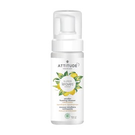 ATTITUDE ATTITUDE Micellar Foaming Facial Cleanser, EWG Verified, Dermatologically Tested, Plant and Mineral-Based, Vegan, Lemon Leaves, 150 mL
