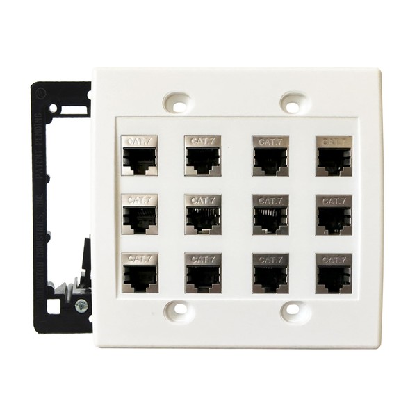DIYTECH Cat7 Wall Plate - RJ45 Ethernet Wall Outlet, Female