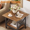 VENNQD 2 Tier Printer Stand, 23.6'' x 23.6'' Large Table