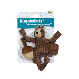 HuggleHounds Cat Mouse Toys - Interactive & Stimulating Cat Toy with Cat Nip Infused - Feather Mice Toy for Indoor Cats | HuggleKats Wee Chippie